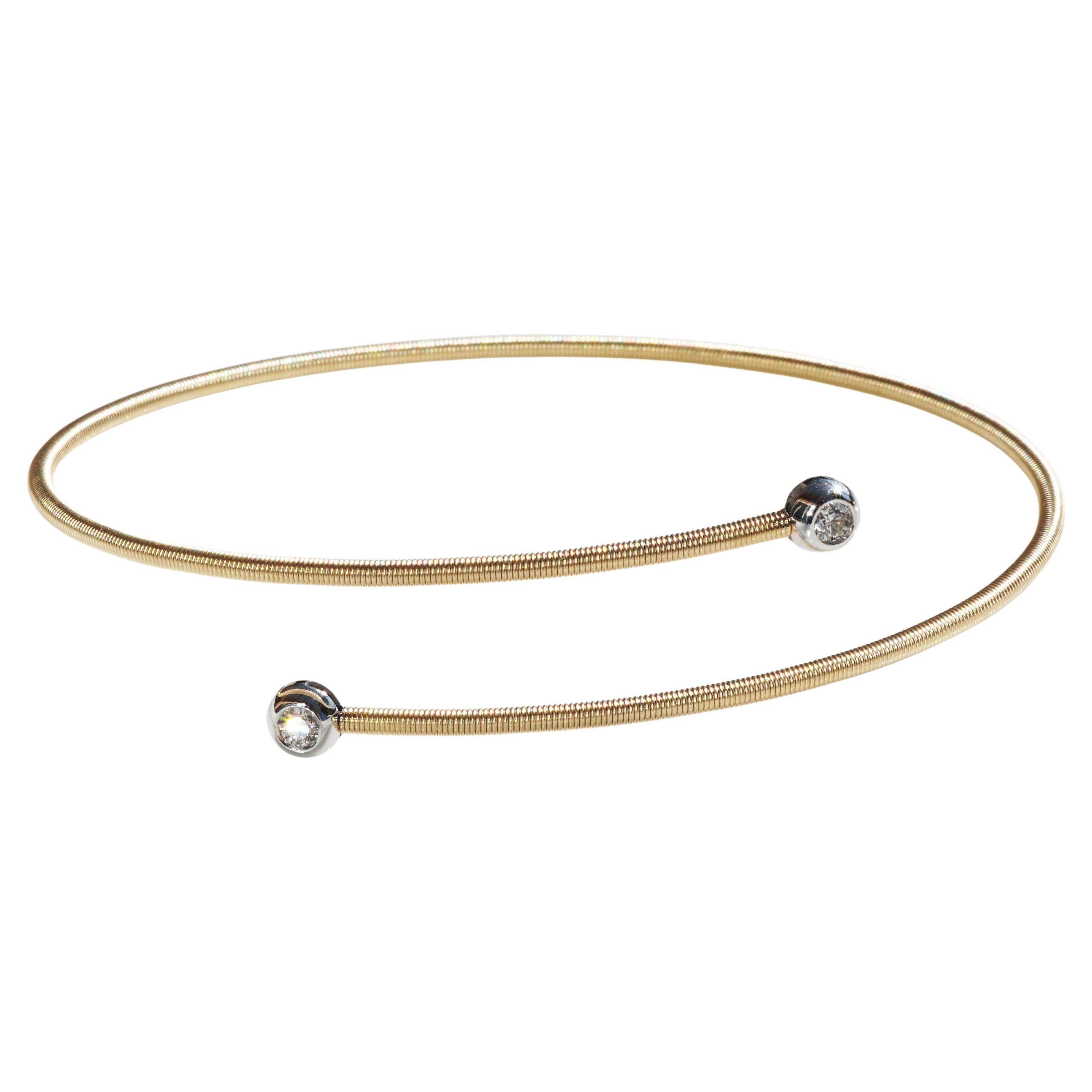 Brilliante Armband Efeu Gold Wire Wrapping Deutsche Präzision  im Angebot