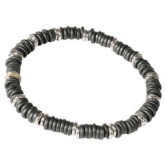 Black Ceramic Bracelet 14 kt Whitegold Loop Kollektion Silhouette Germany