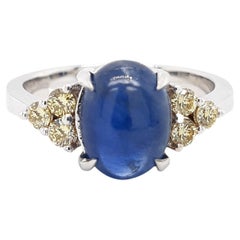 Ring ohne Mindestpreis* mit 4,13 Karat Saphir und Diamant