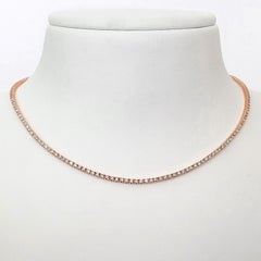 IGI Certified  2.48ct Natural Pink Diamond Choker Necklace