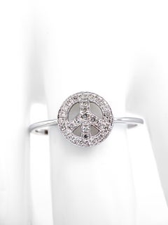 0.11CT Round Diamond Ring White Gold