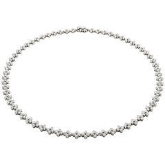 Past Era Tiffany & Co. Diamond Platinum Lace Necklace 2