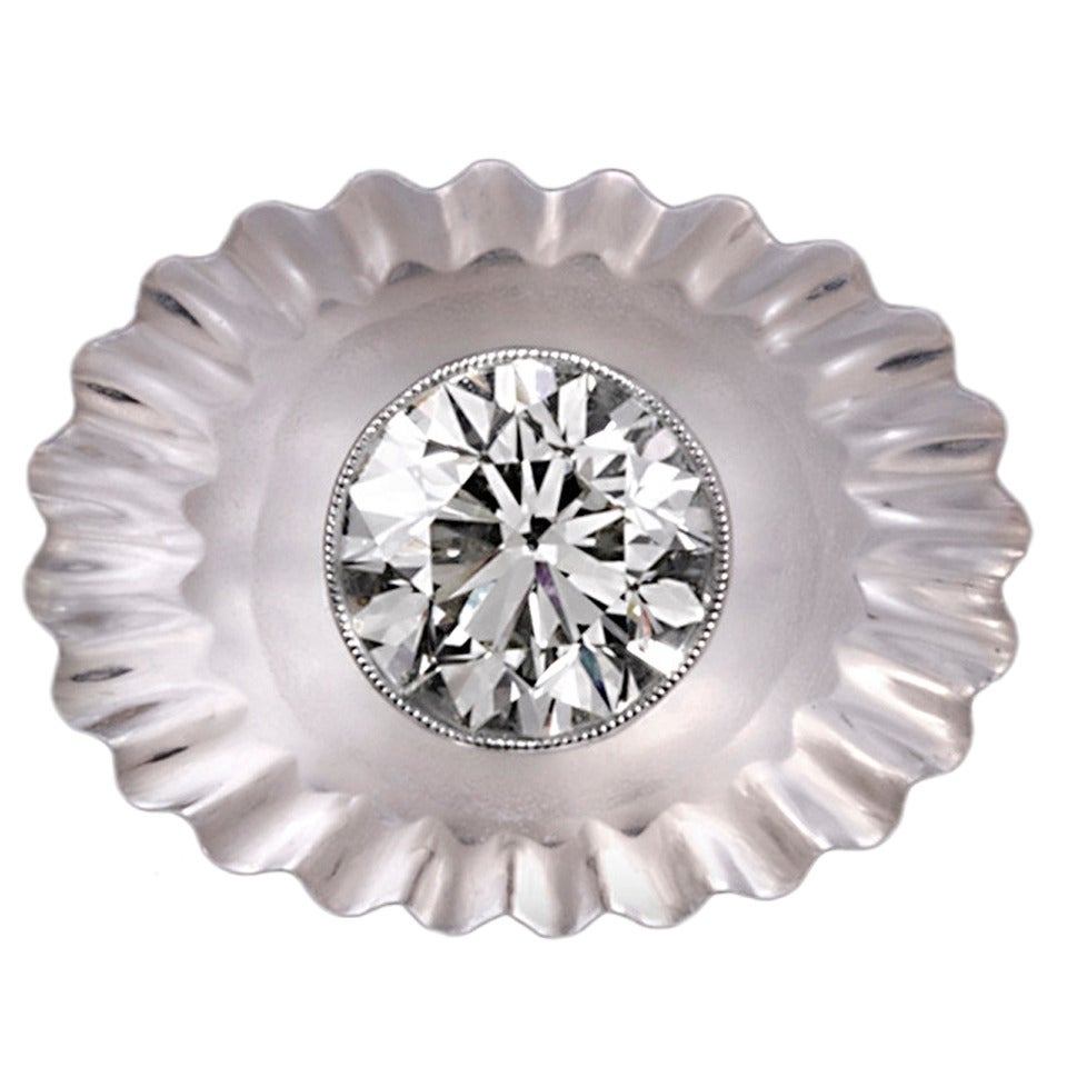 5.32 Carat Round Diamond Rock Crystal Cocktail Ring