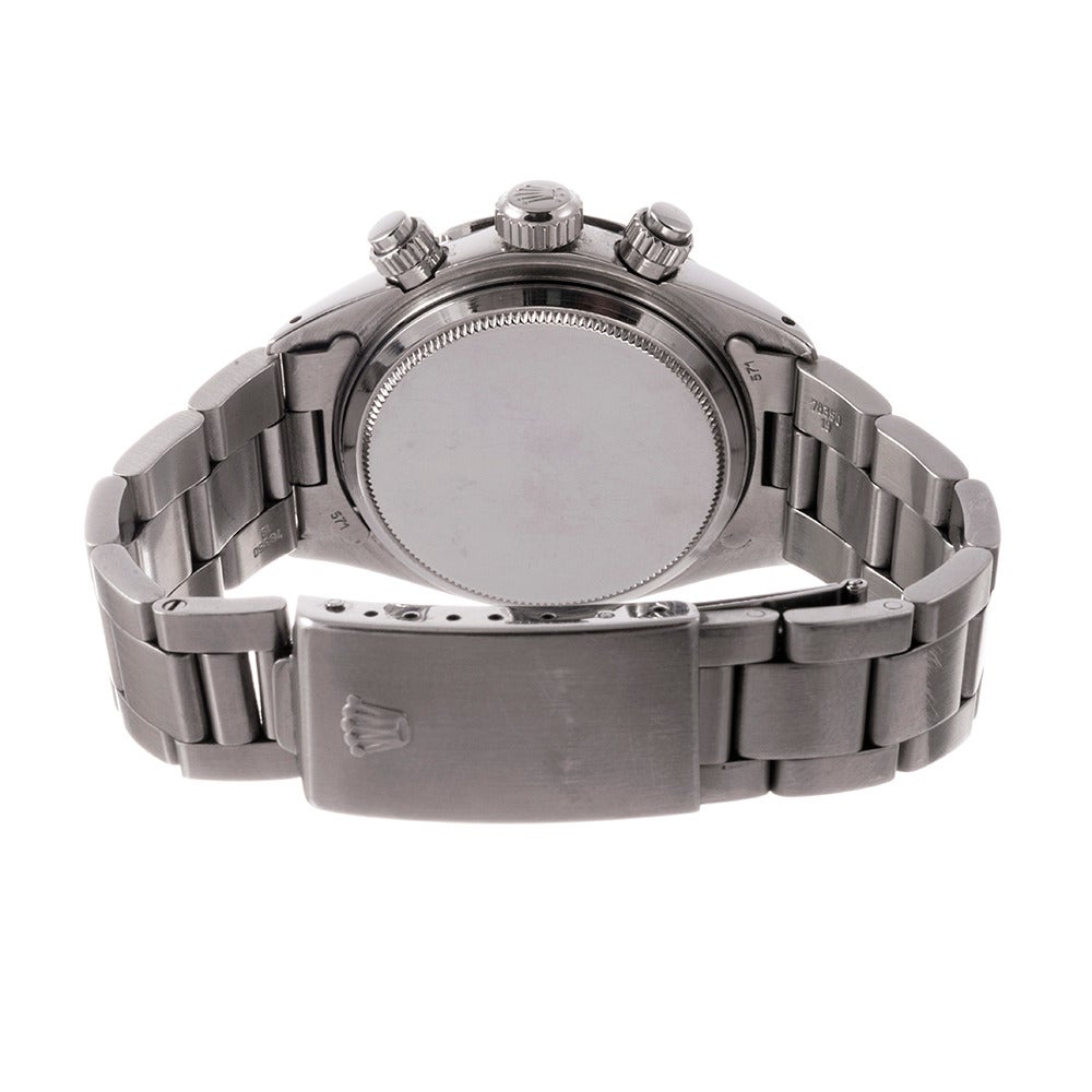 Men's Rolex Stainless Steel Daytona Big Red Sigma Dial Wristwatch Ref #6265
