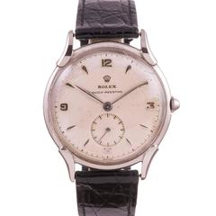 Vintage Rolex Stainless Steel Precision Dress Wristwatch Ref 4498