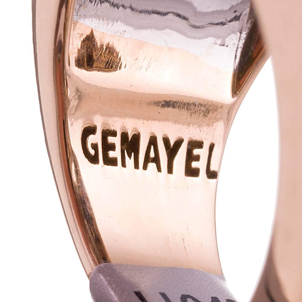 Gemayel 3.00 Carat Diamonds Two-Color Gold Abacus Ring 1