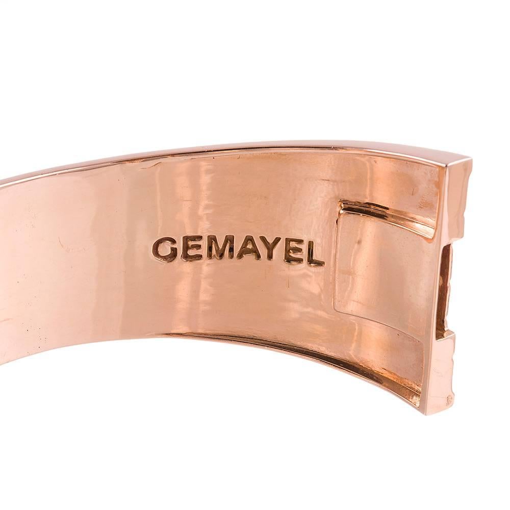 Gemayel 9.62 Carat Diamonds Two-Color Gold Abacus Bracelet In Excellent Condition In Carmel-by-the-Sea, CA