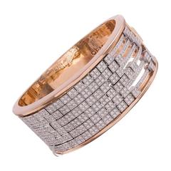 Gemayel 9.62 Carat Diamonds Two-Color Gold Abacus Bracelet