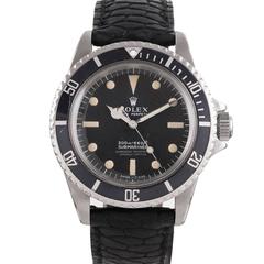 Vintage Rolex Stainless Steel Submariner “Meters First” Matte Dial Wristwatch Ref 5512
