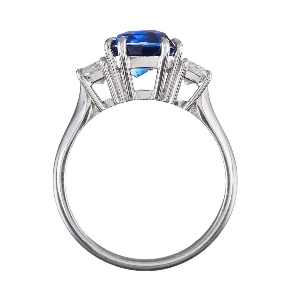 oval sapphire and diamond ring