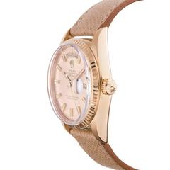 Rolex Yellow Gold "Wide Boy" Dial Day-Date Wristwatch Ref 1803