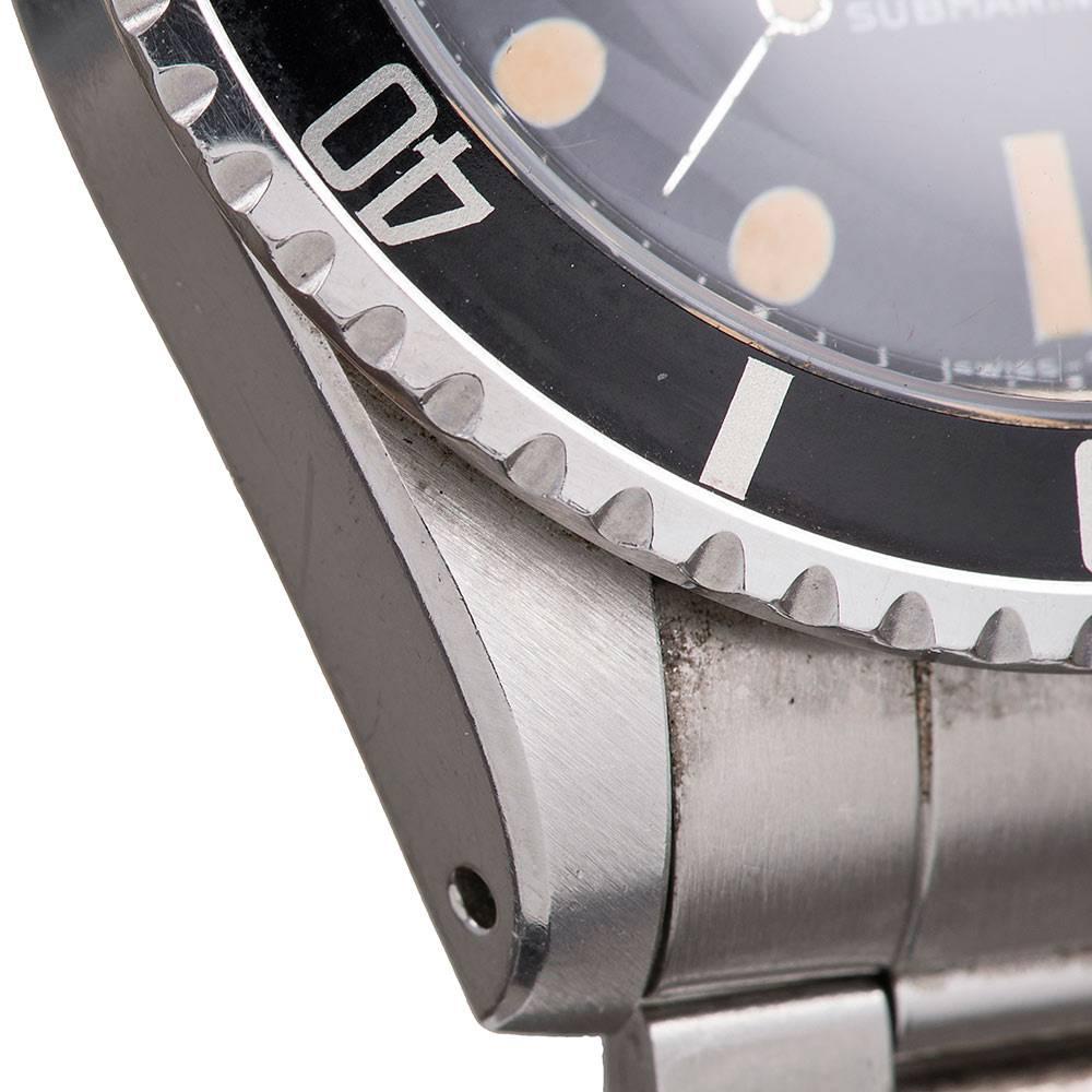 Rolex Stainless Steel Submariner Wristwatch Ref 5513 5