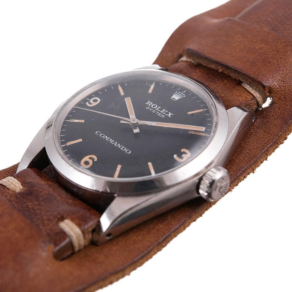Rolex Stainless Steel “Commando” Wristwatch Ref 6429 2
