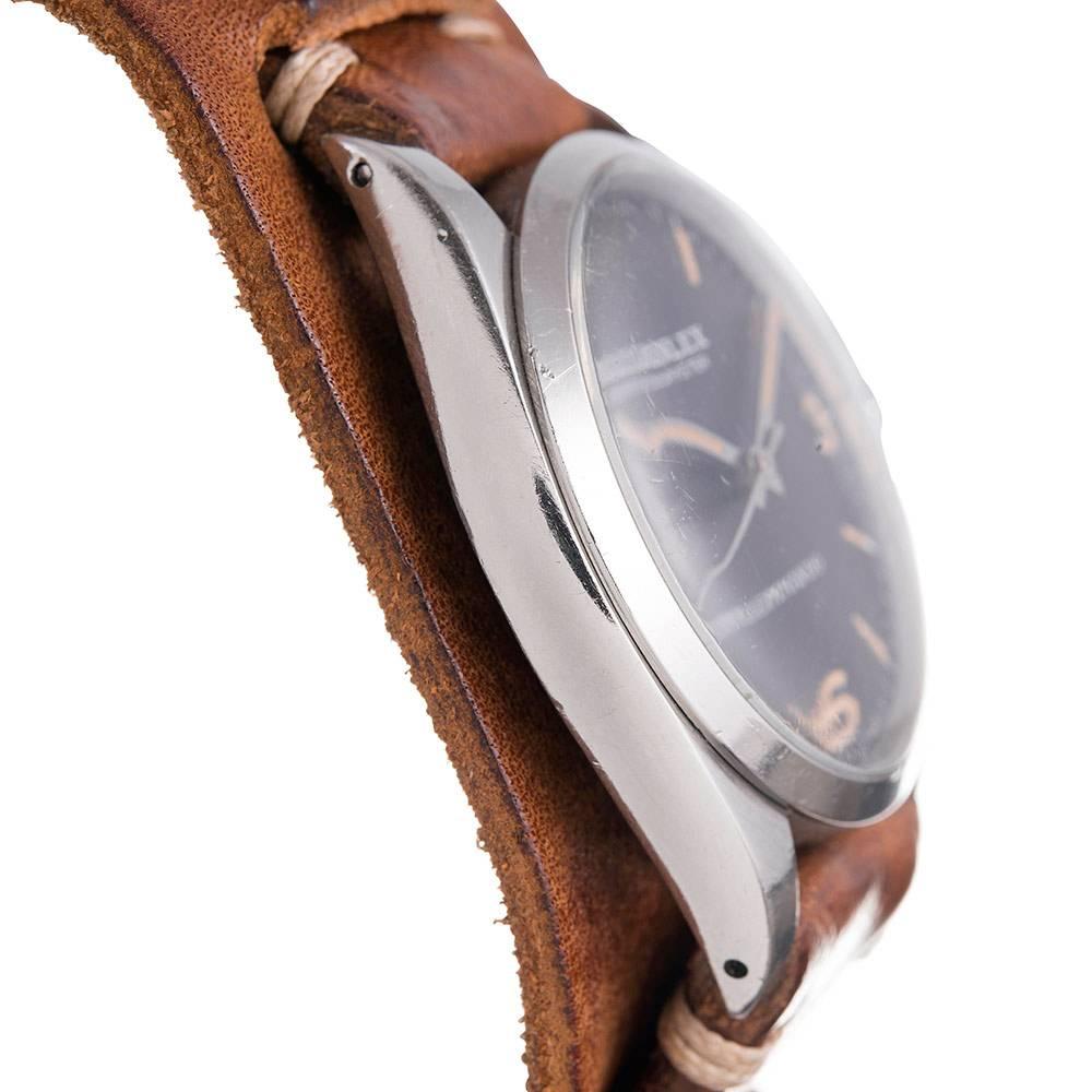 Men's Rolex Stainless Steel “Commando” Wristwatch Ref 6429