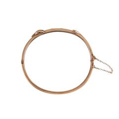 Victorian Gold Buckle Themed Bangle Bracelet