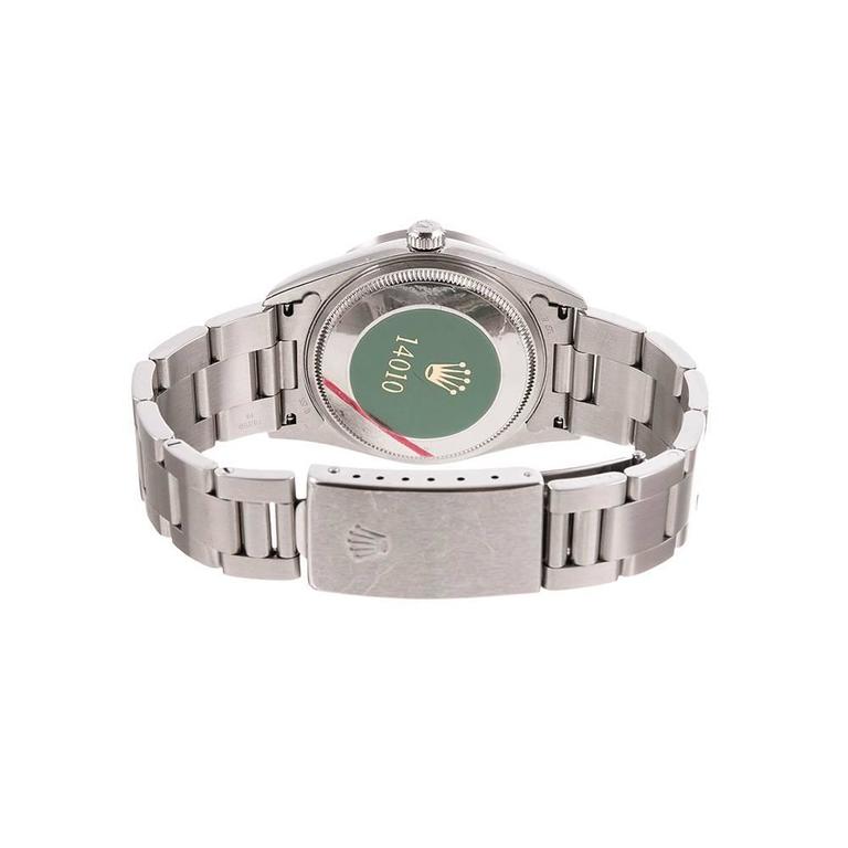 Rolex Stainless Steel Saudi Air Force Air King Wristwatch Ref 78350 at