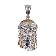 Pendentif en or avec diamants du Christ Jésus-Christ