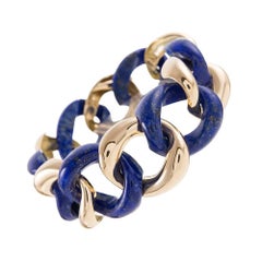 seaman schepps bracelet Seaman Schepps Lapis Gold Medium Link Bracelet