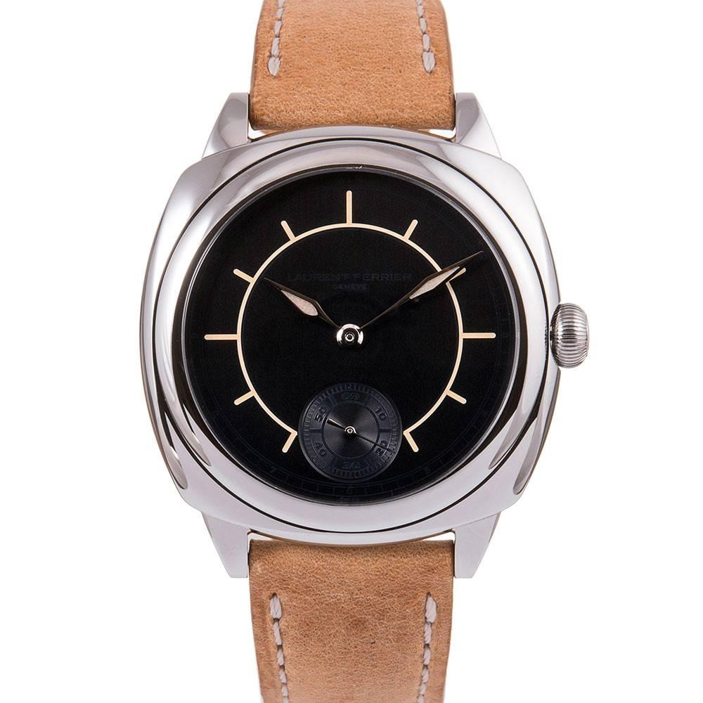 Laurent Ferrier Stainless Steel Galet Square Boreal Wristwatch