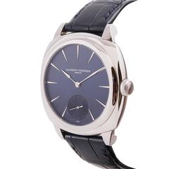 Laurent Ferrier Stainless Steel Galet Square Blue Dial Wristwatch