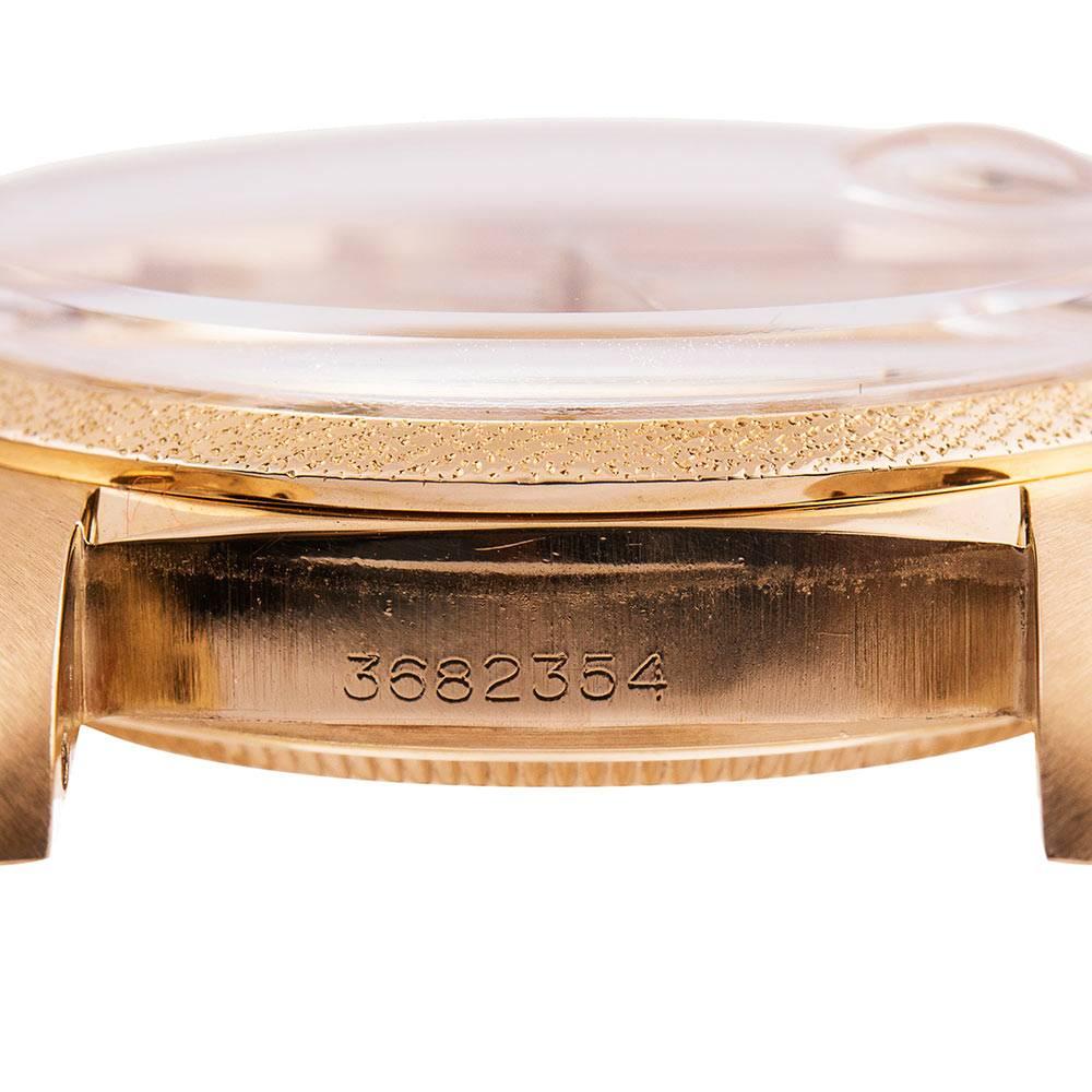 Rolex Yellow Gold Florentine Bezel Datejust Omani Khanjar Dial Wristwatch 1