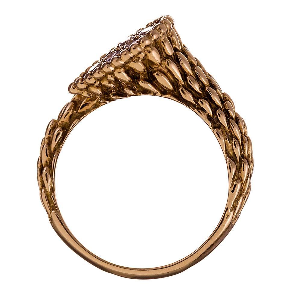Women's Boucheron French Diamond Bypass Ring