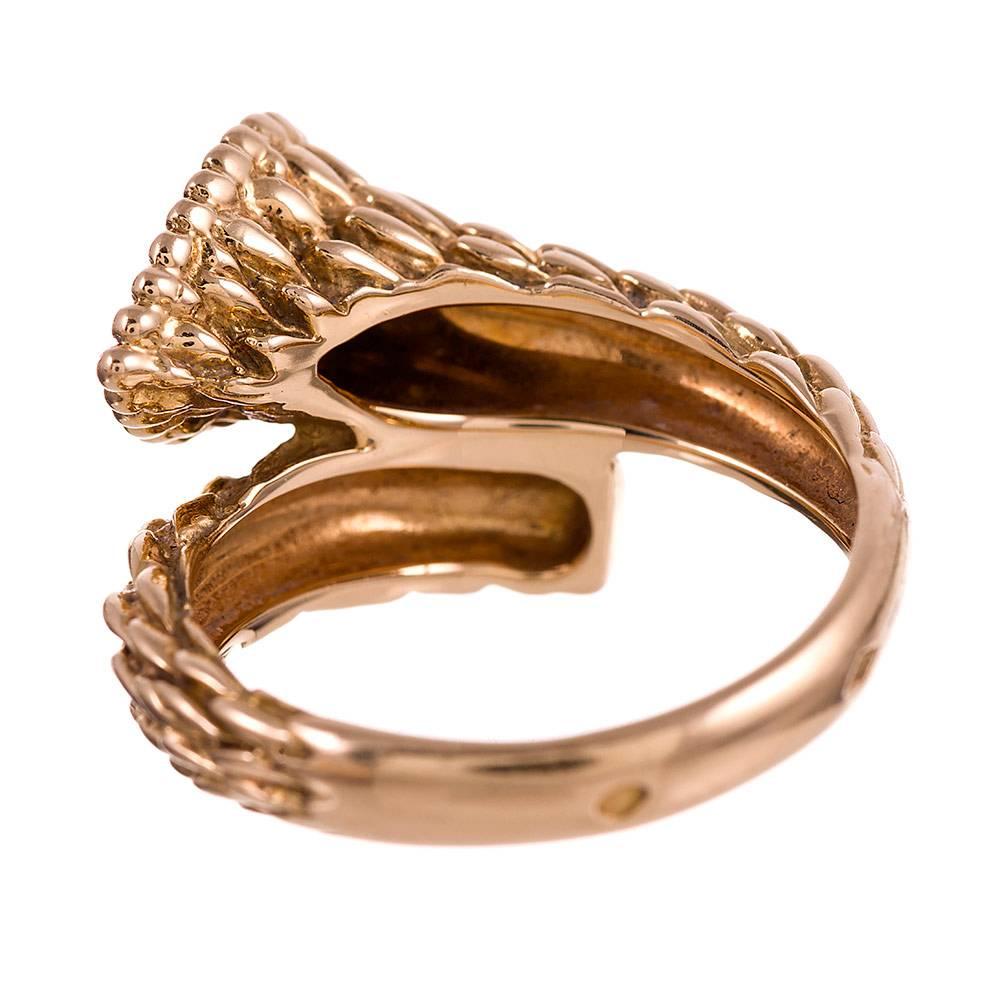 Boucheron French Diamond Bypass Ring In Excellent Condition In Carmel-by-the-Sea, CA