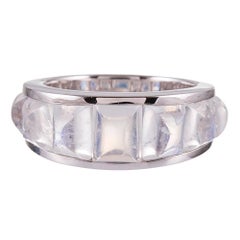 Seaman Schepps 9.45 Carat Moonstone White Gold Portofino Ring
