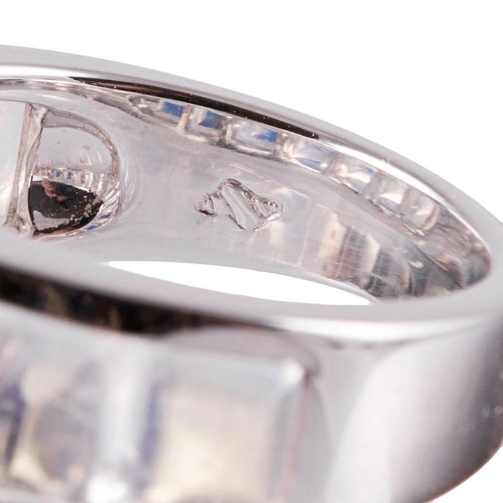 Women's or Men's Seaman Schepps 9.45 Carat Moonstone White Gold Portofino Ring  For Sale