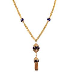 Diamond Enamel Chain with Tassel Drop 5