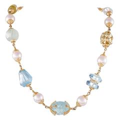 Seaman Schepps 141.34 Carat Baroque Gemstone Necklace 