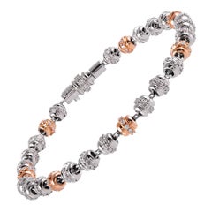 Favaro Diamond White and Rose Gold Orb Bracelet Favaro Diamond White and Rose Gold Orb Bracelet