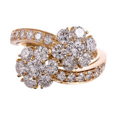 Van Cleef & Arpels Diamond Gold Fleurette Ring