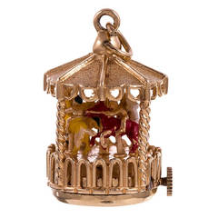 1960s Dankner Living Charm with Carousel Motif