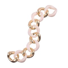 Seaman Schepps Carved Mammoth Tusk Large Link Bracelet