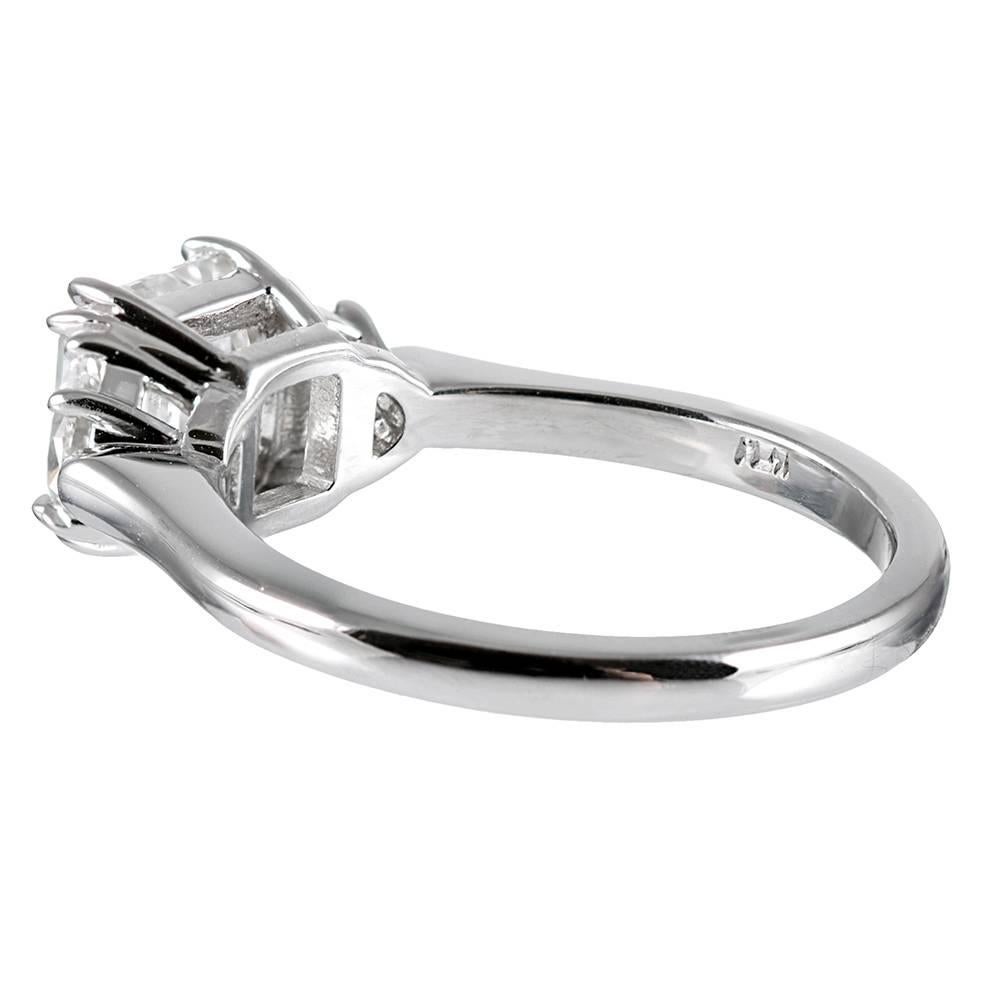 Asscher Cut 2.01 Carat GIA F/VS1 “Triple Excellent” Asscher Diamond Ring