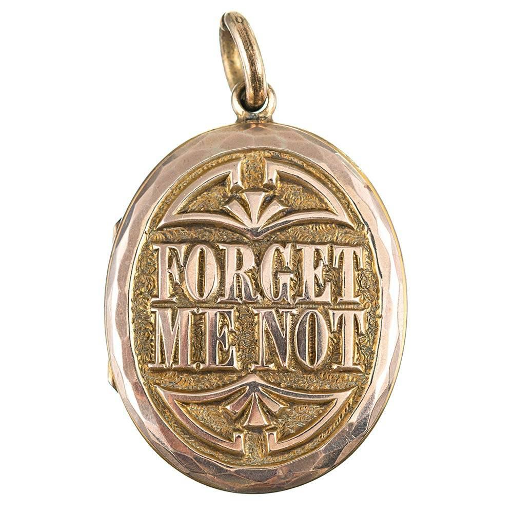 Victorian “Forget Me Not” Locket