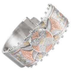 Victorian Silver Bangle Bracelet