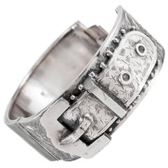 Victorian Silver Bangle Bracelet
