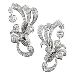 Vintage 1960s Diamond “Burst” Earrings