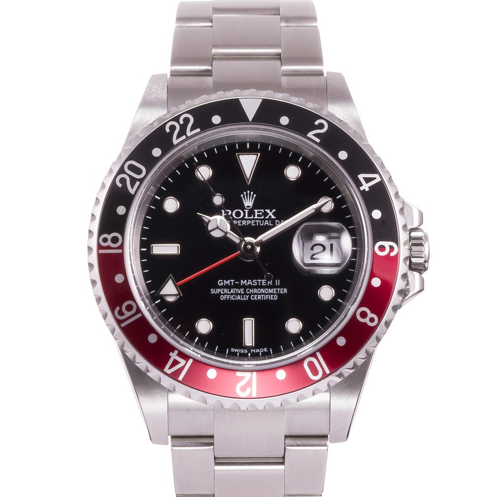 Rolex Stainless Steel GMT Wristwatch Ref 16710