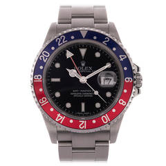 Rolex Stainless Steel GMT Wristwatch Ref 16710B