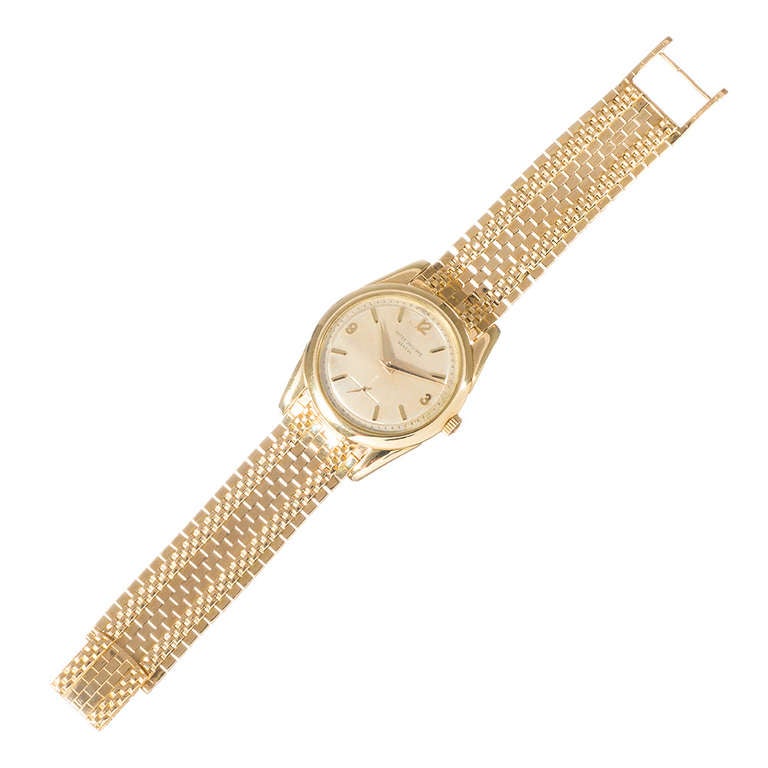 Patek Philippe Yellow Gold Wristwatch Ref 2541 circa 1950s with Bracelet 1
