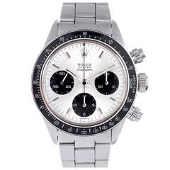 Retro Rolex Stainless Steel Daytona Wristwatch Ref 6263