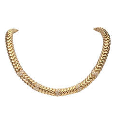 BULGARI "Spiga" Diamond Collar Necklace