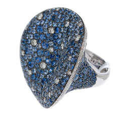 SALAVETTI Sapphire & Diamond Cocktail Ring
