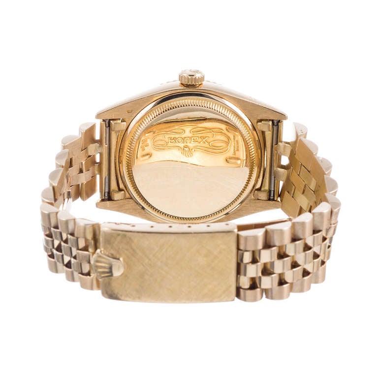 Men's Rolex Yellow Gold Retailed Serpico Y Laino Thunderbird Wristwatch, circa 1950s