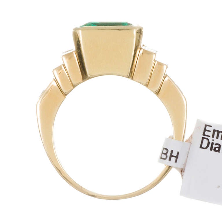 Women's 7.00 Carat Emerald and Diamond Ring