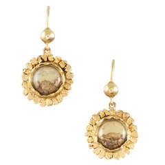 Antique Victorian "Happy Gold" Earrings