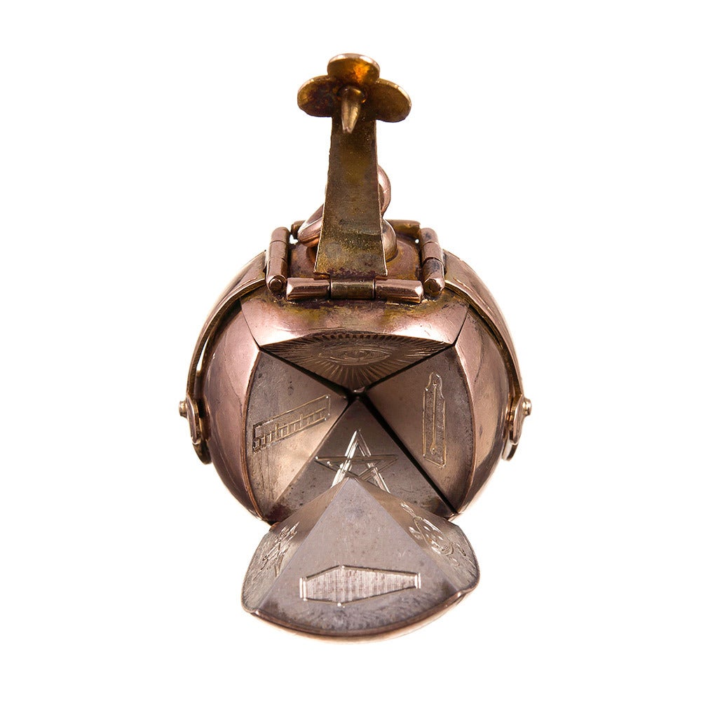 antique masonic ball